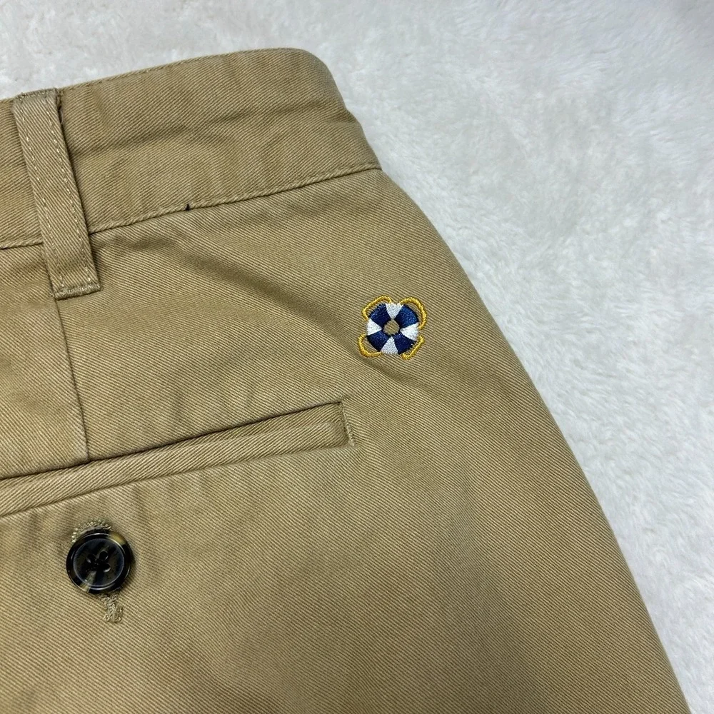 Castaway Nantucket Island Chino Pants Mens 34x32 Brown Plaid Lined Mid Rise